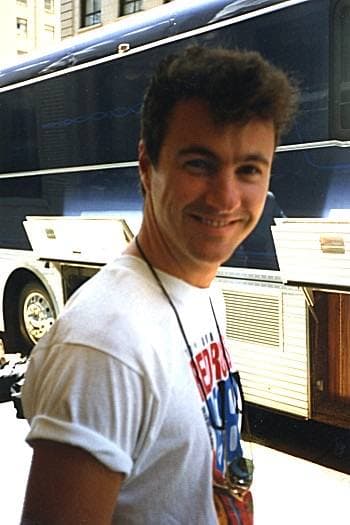 INXS bassist Garry Gary Beers in 1986