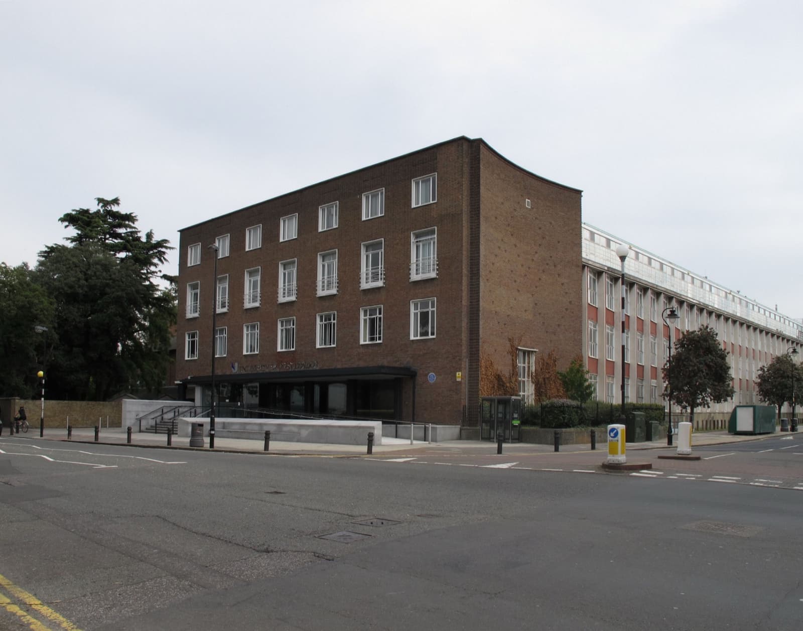 A university building on a street in Ealing