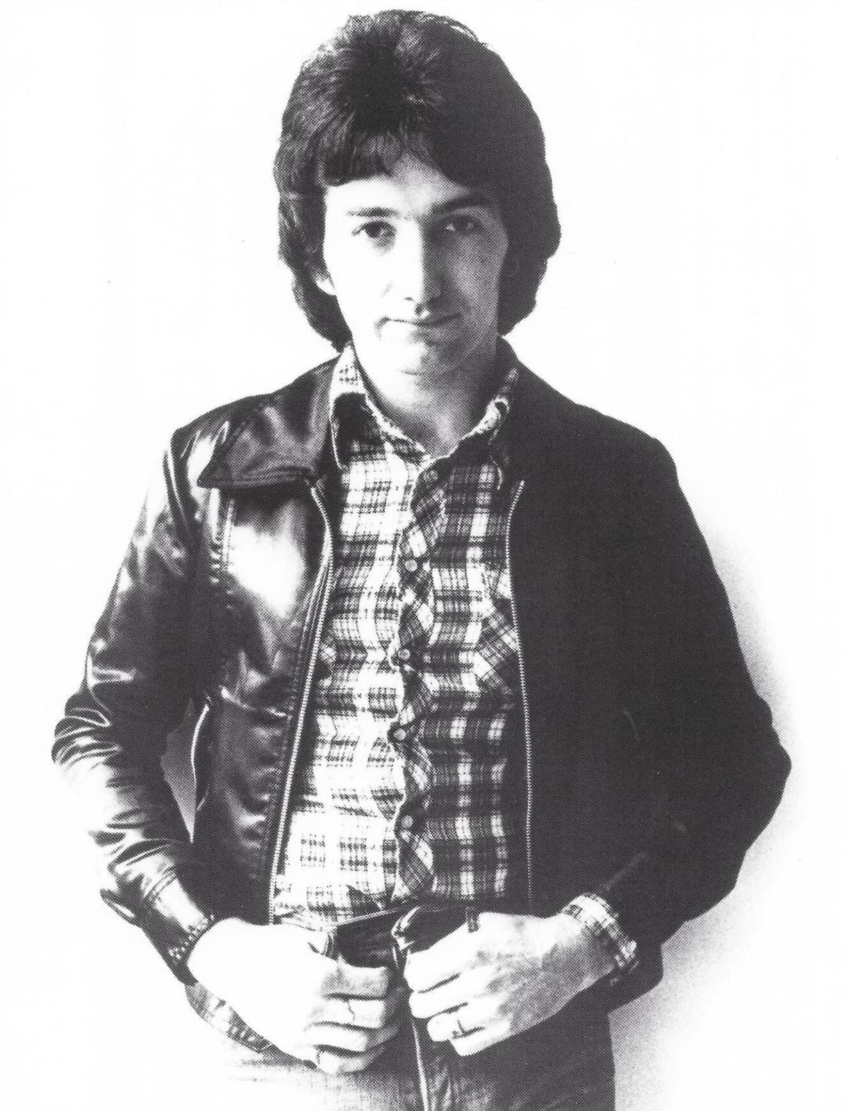John Deacon in a 1977 press portrait