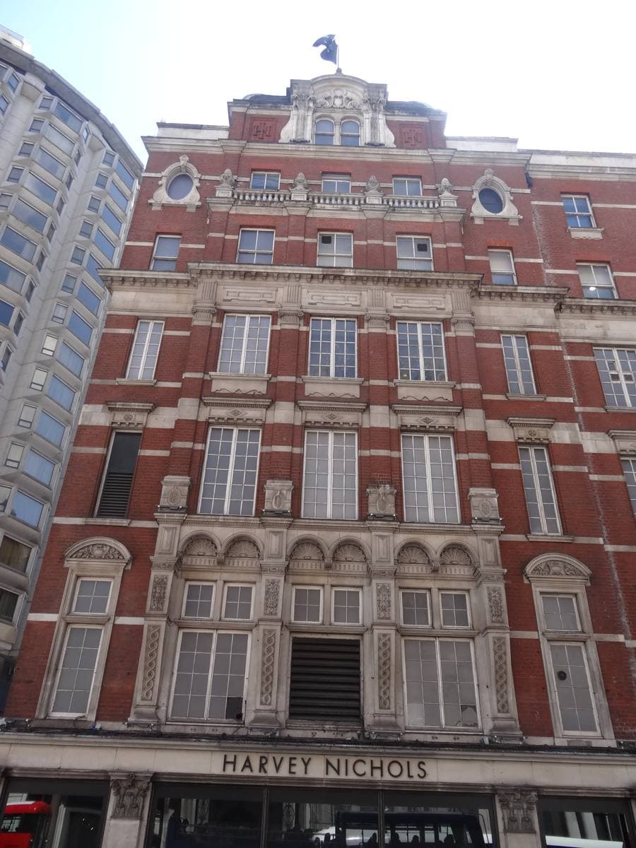The Harvey Nichols department store building on Knightsbridge