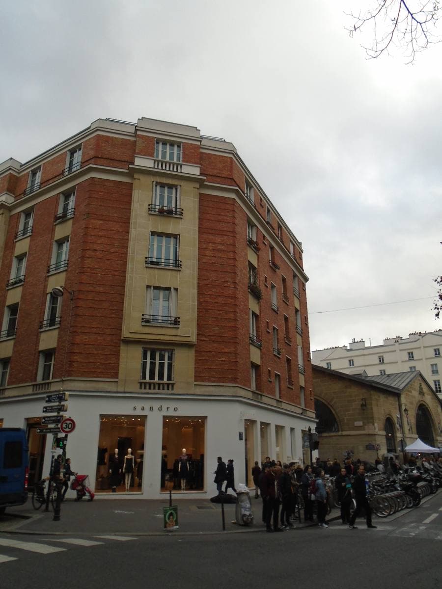 A street corner in the Marais, Paris