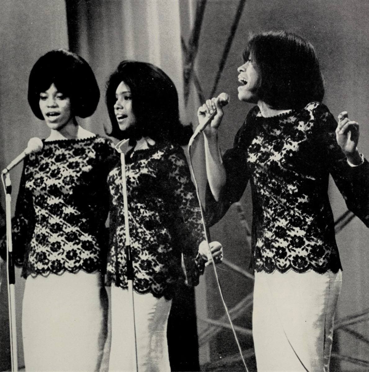 A 1965 trade magazine cover with the three Supremes