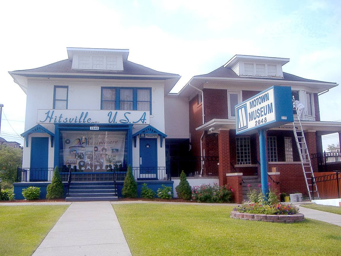 The Hitsville U.S.A. house with its sign, 2006