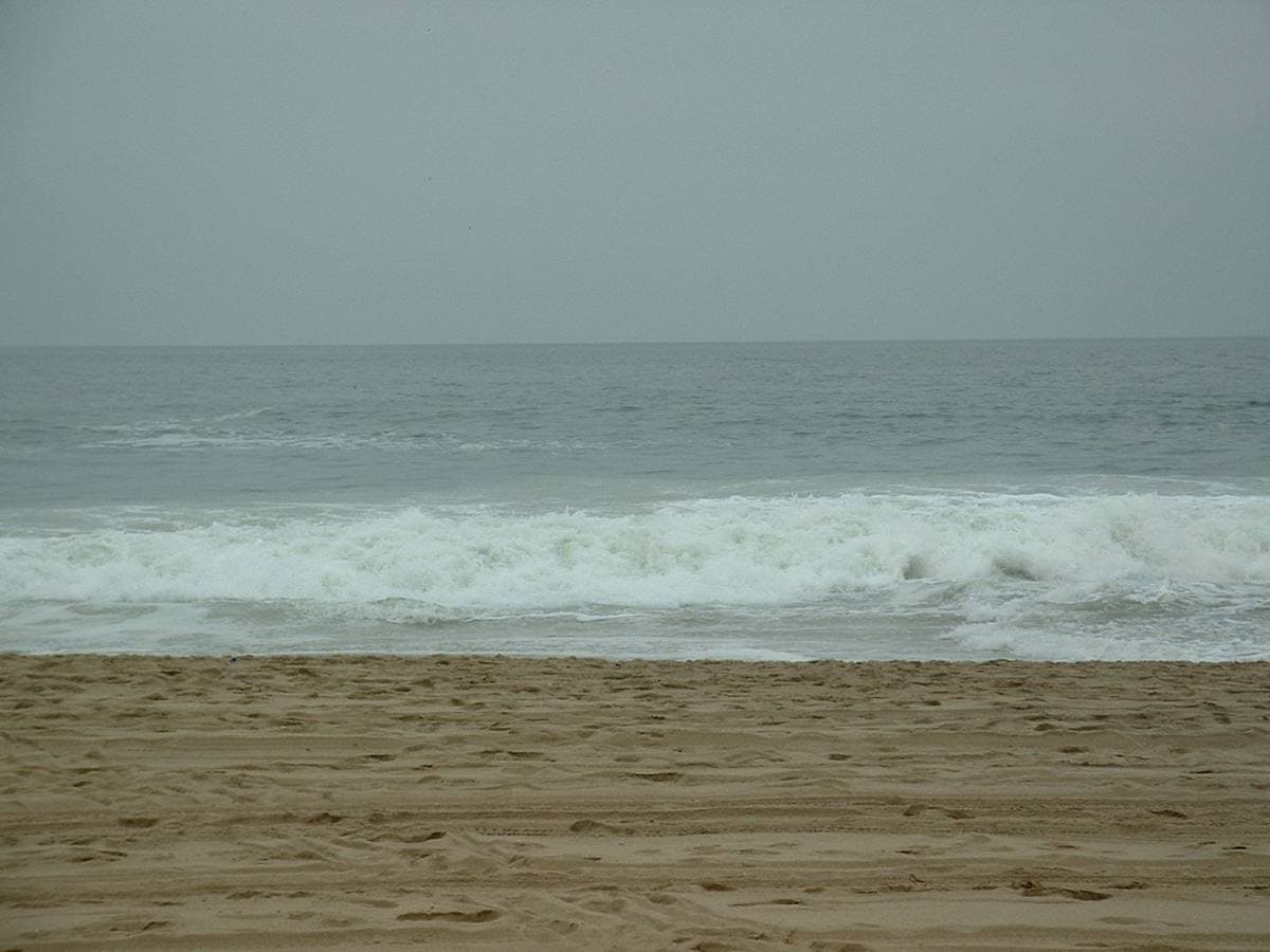 A sandy harbour beach and houses along the edge of Balboa Island