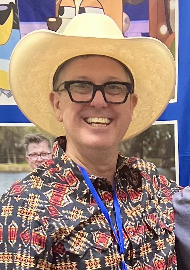 Portrait of David McCormack at a convention