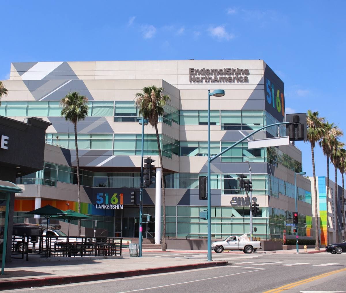 A low commercial building on Lankershim Boulevard