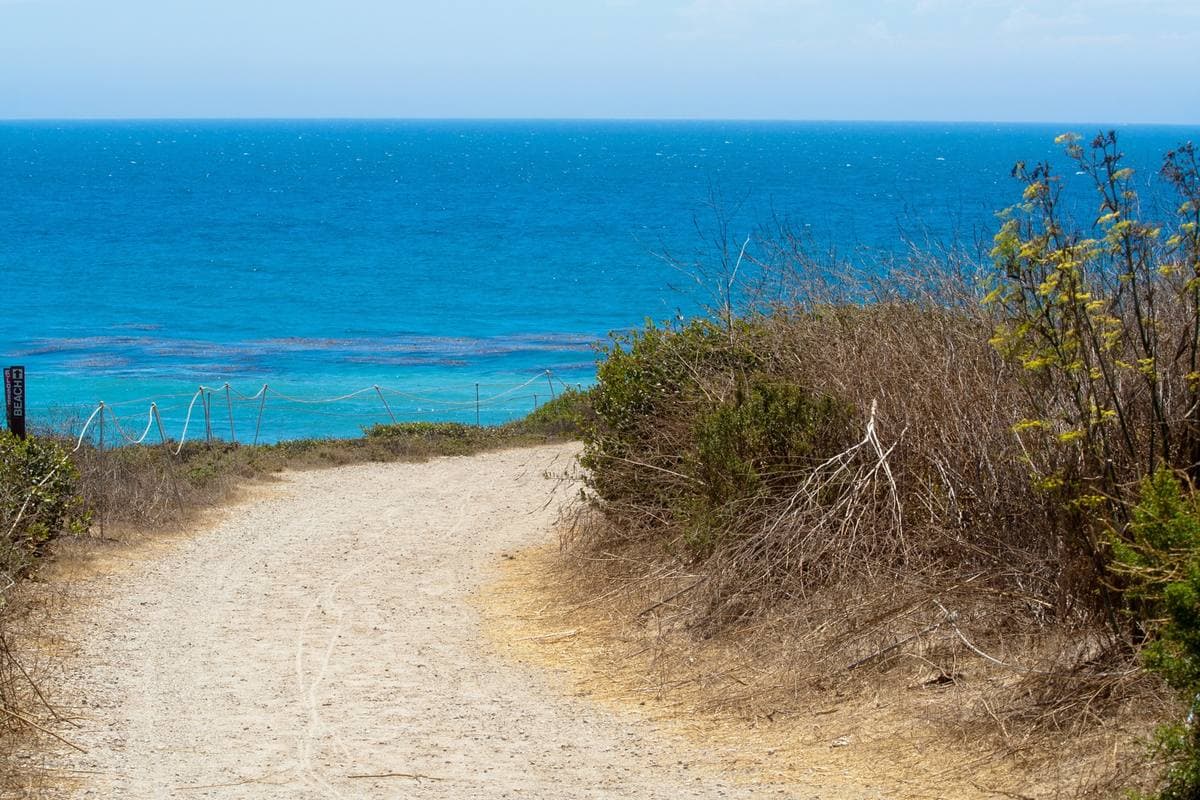 A rocky beach and headland on the Malibu coast