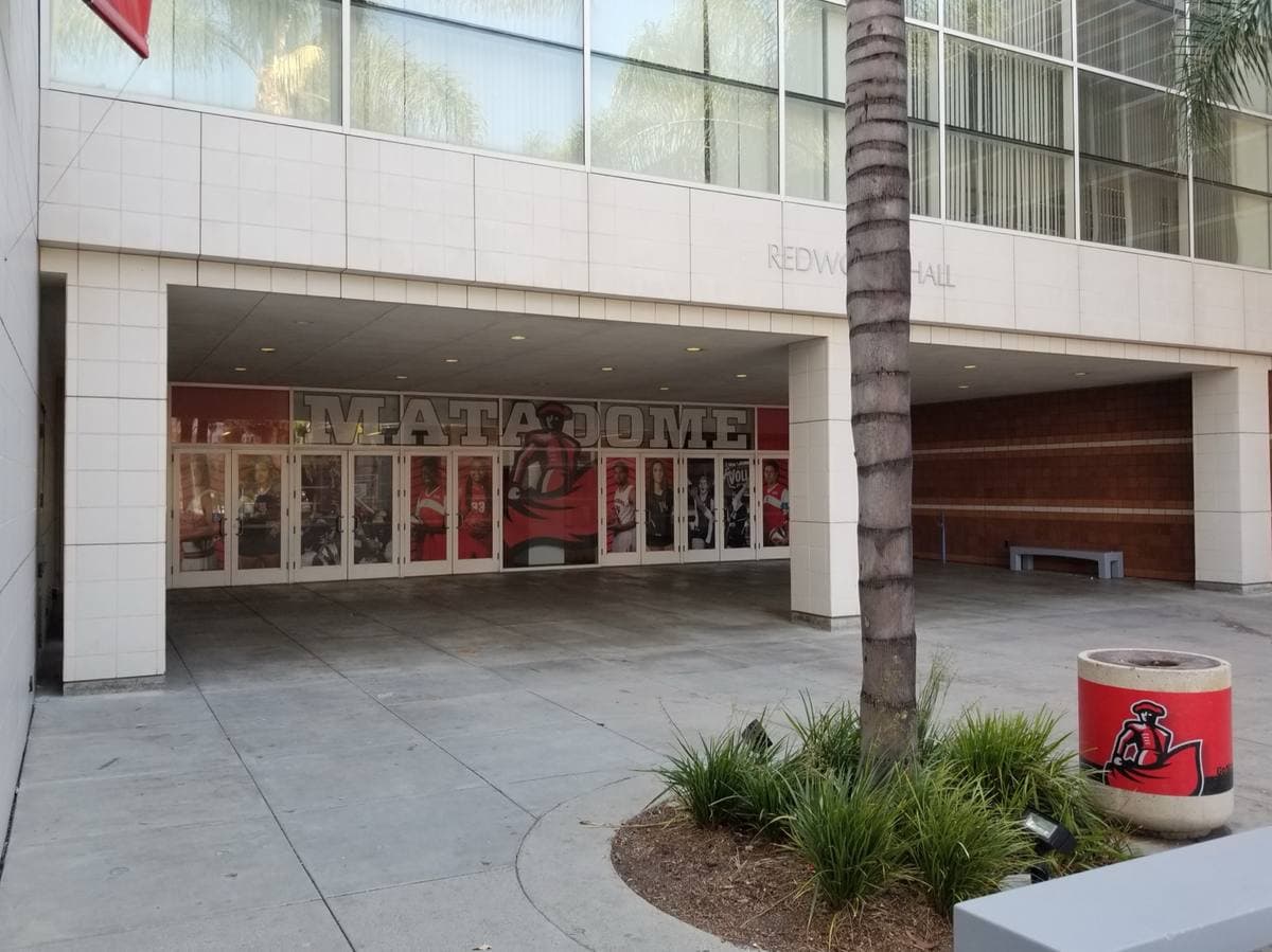 The Matadome arena building on the Cal State Northridge campus