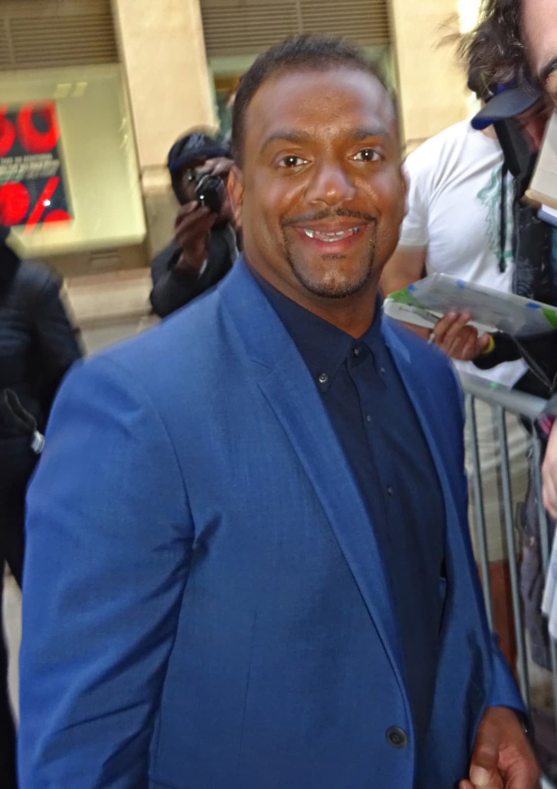 Alfonso Ribeiro smiling, close up