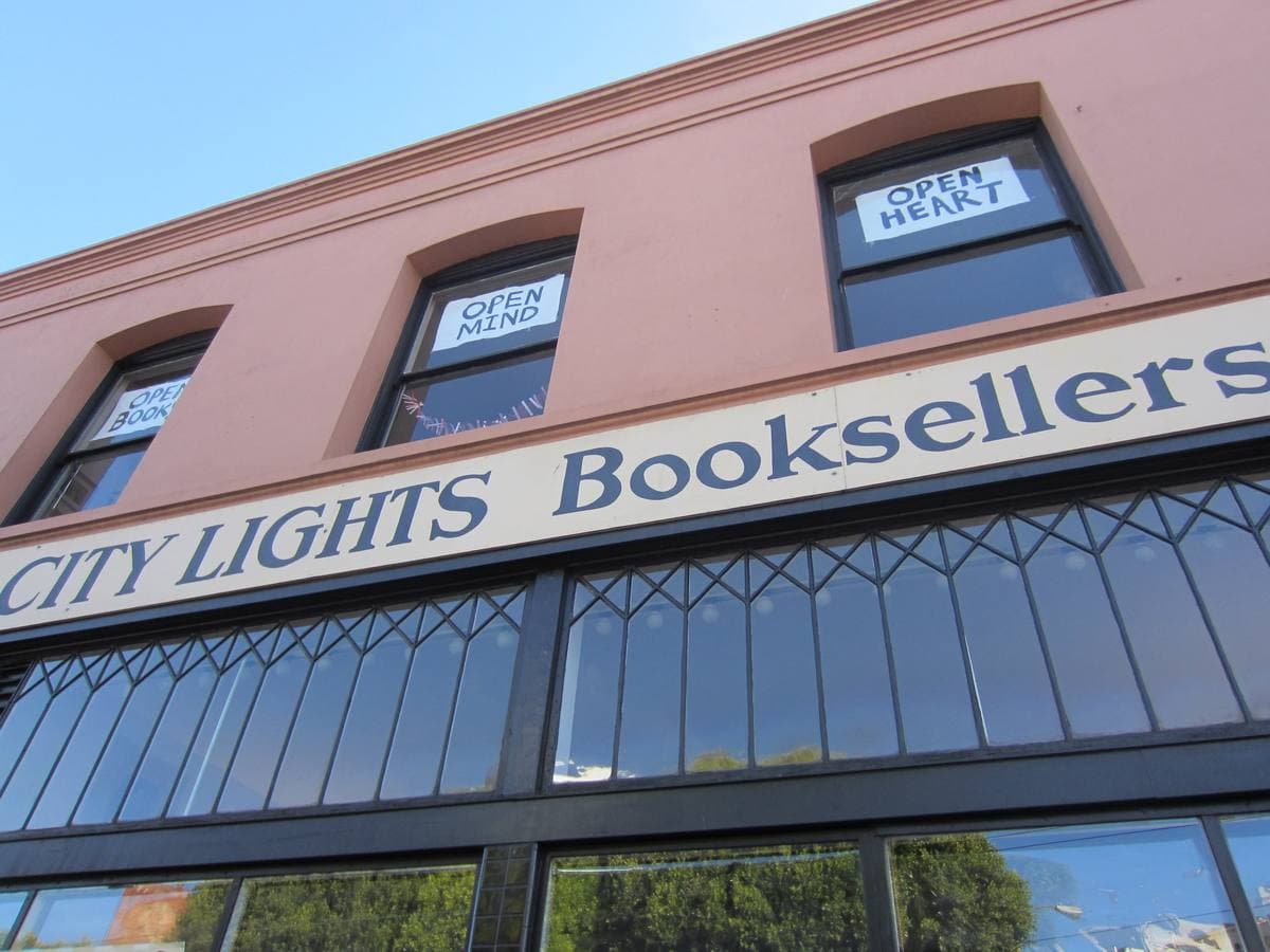 The City Lights shopfront on Columbus Avenue
