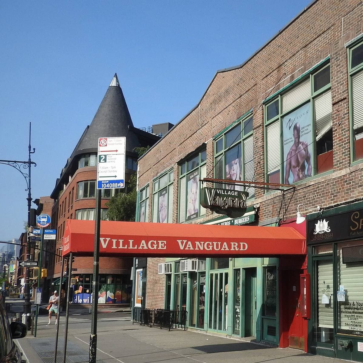 The Village Vanguard’s awning over its door on Seventh Avenue South