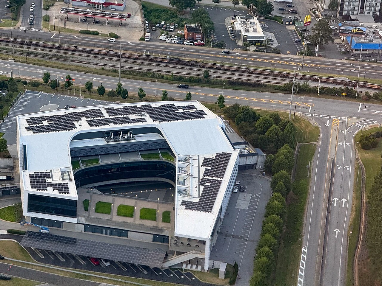 View of Porsche Experience Center Atlanta