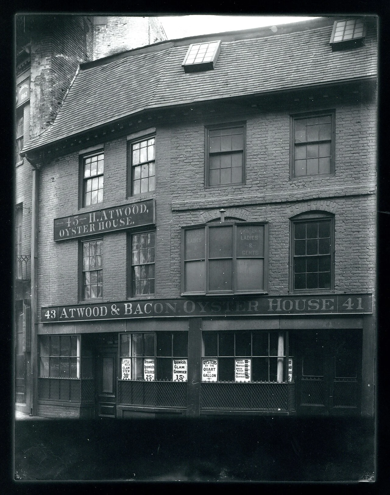 Historic exterior of Union Oyster House, circa 1930