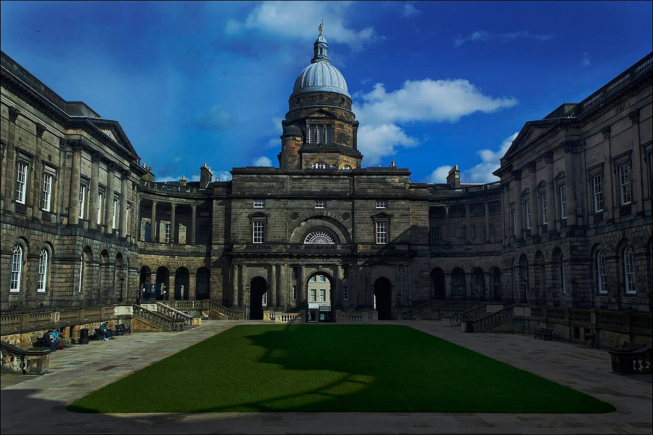 View of Old College quadrangle