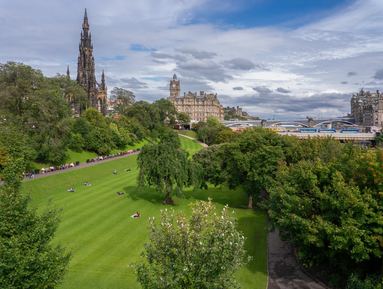 View of Scott Monument