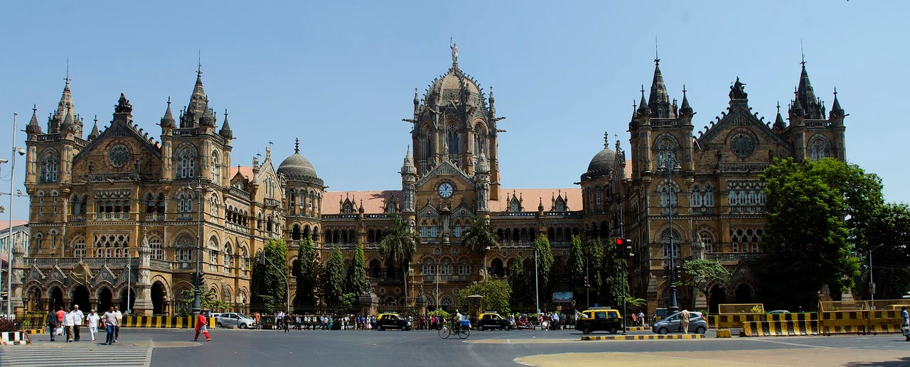 Main facade of Chhatrapati Shivaji Maharaj Terminus in Mumbai