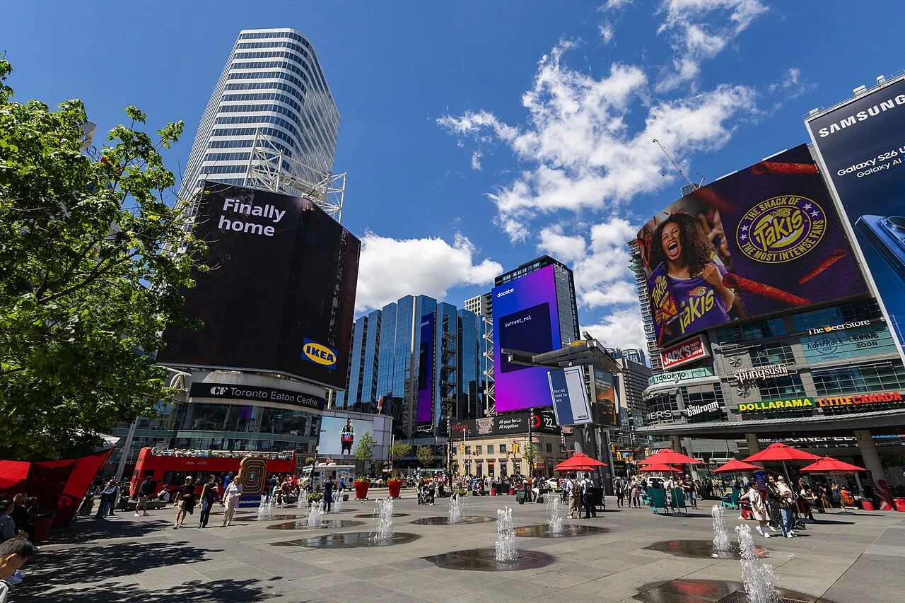 View of Sankofa Square, formerly Yonge-Dundas Square
