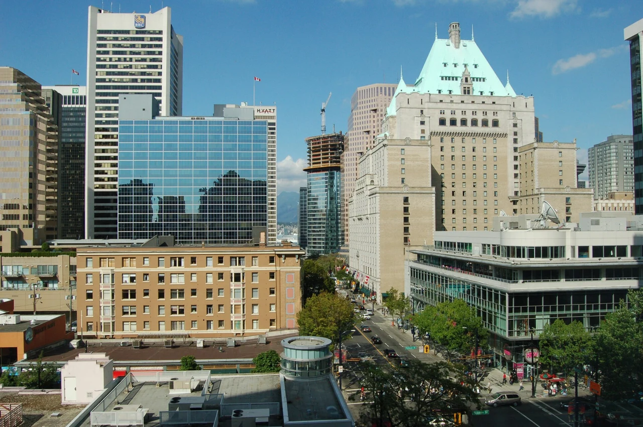 View of Fairmont Hotel Vancouver