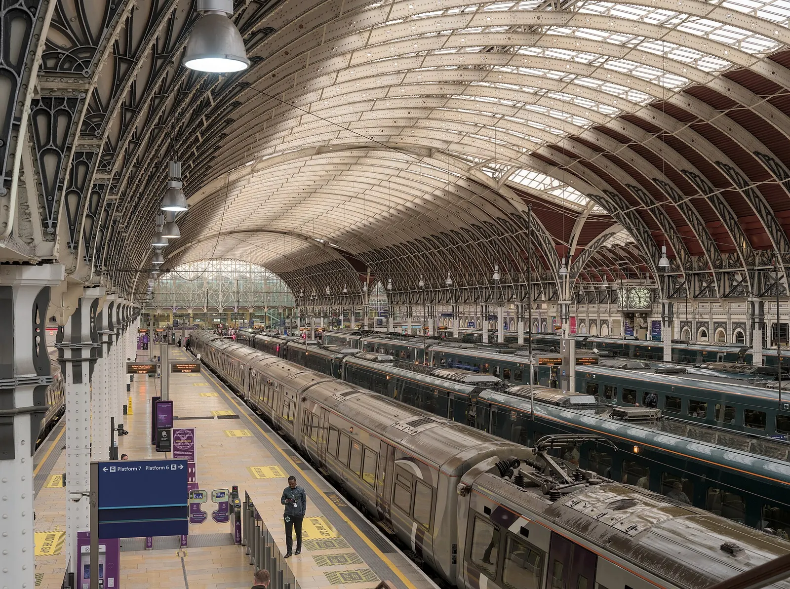 Paddington Station concourse in London