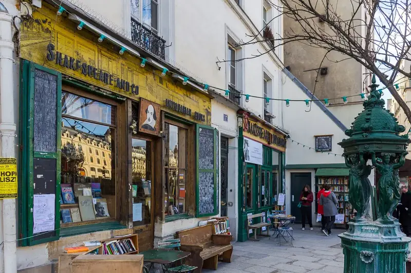 Shakespeare and Company · exact location photograph