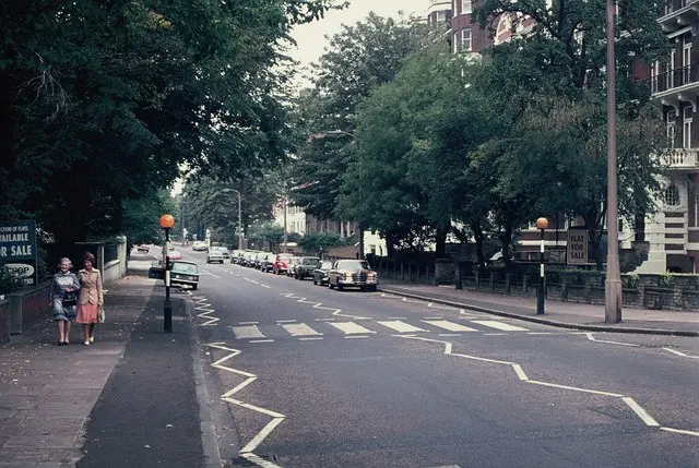 Abbey Road crossing · exact location photograph