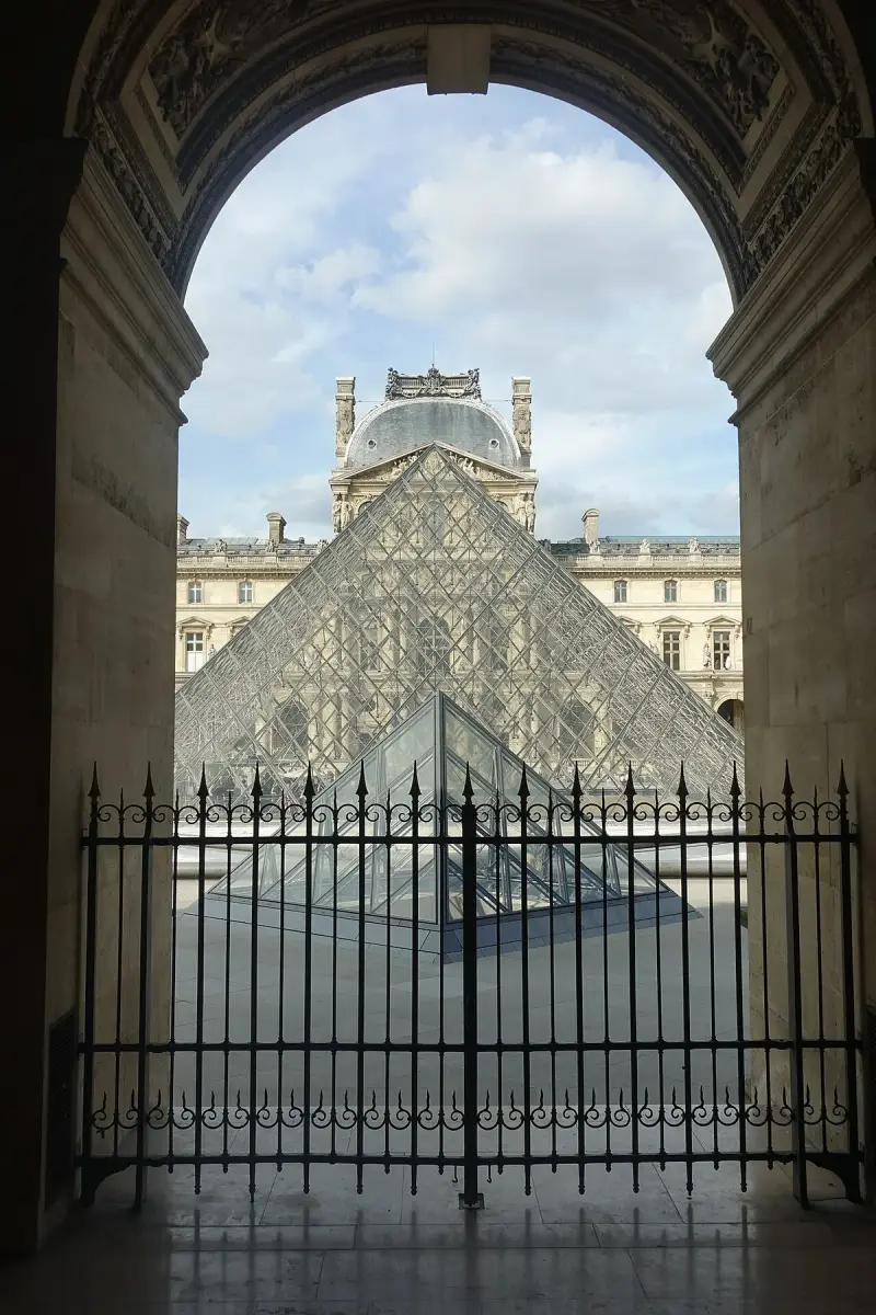 The Louvre Pyramid in Paris