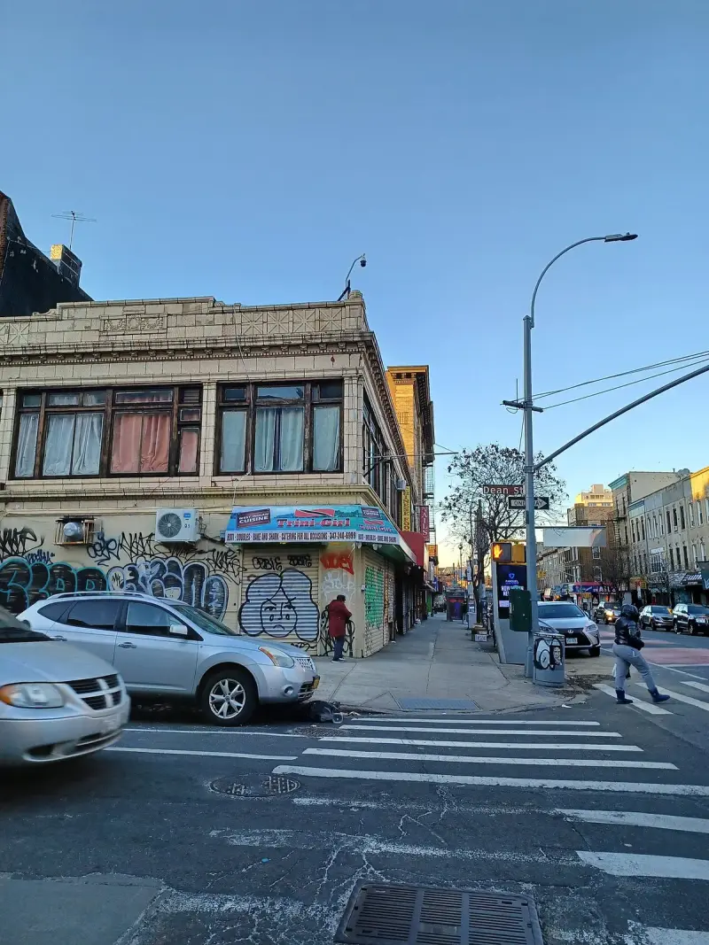 Bedford-Stuyvesant street scene in Brooklyn