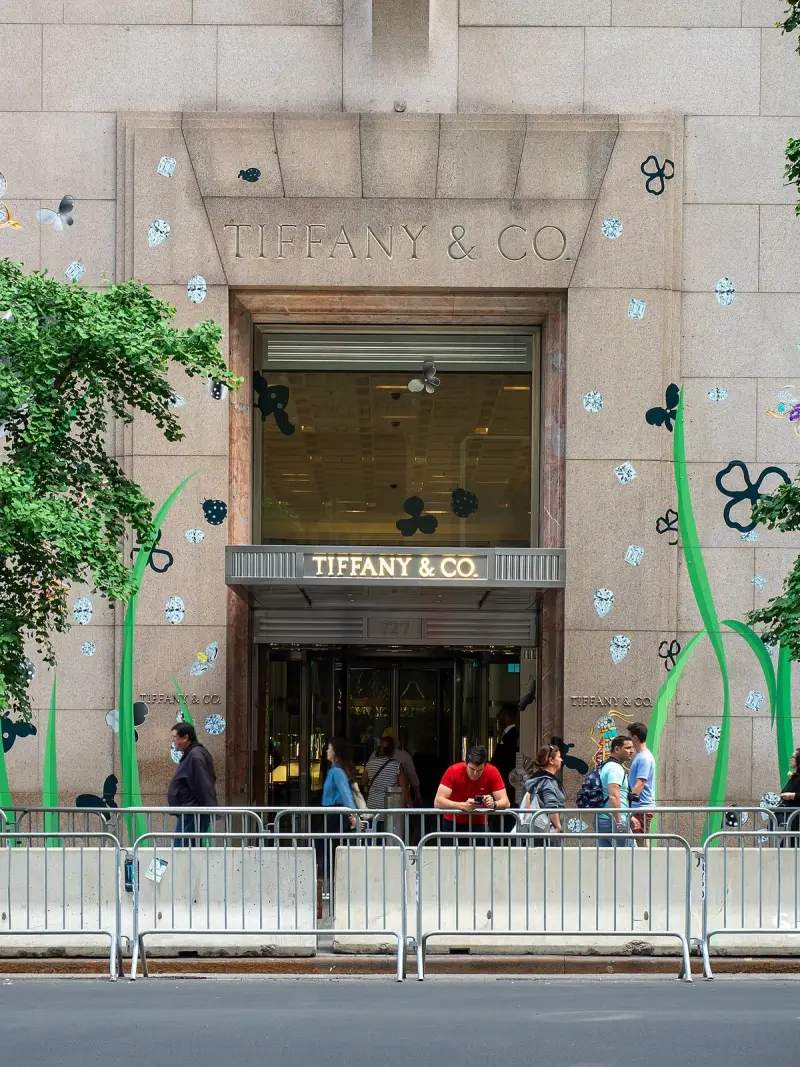 Entrance to the Tiffany & Co. flagship on Fifth Avenue, New York