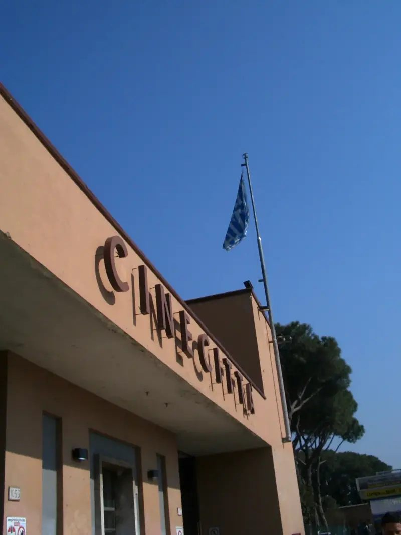 Entrance to Cinecittà Studios in Rome