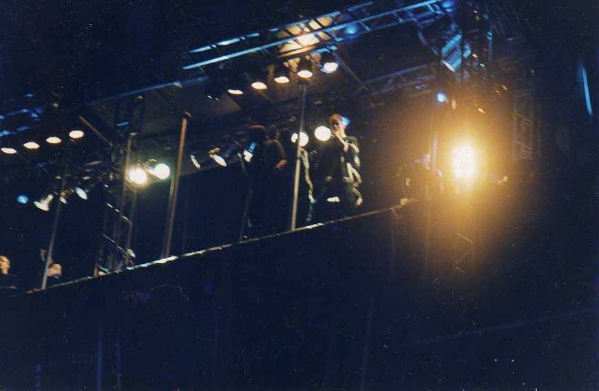 Nick Carter of the Backstreet Boys in front of a hotel in Rio de Janeiro, 2000