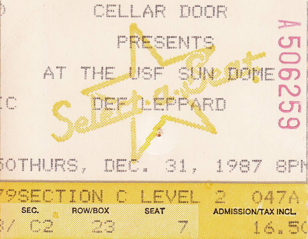 A printed concert ticket for Def Leppard at the USF Sun Dome on 31 December 1987