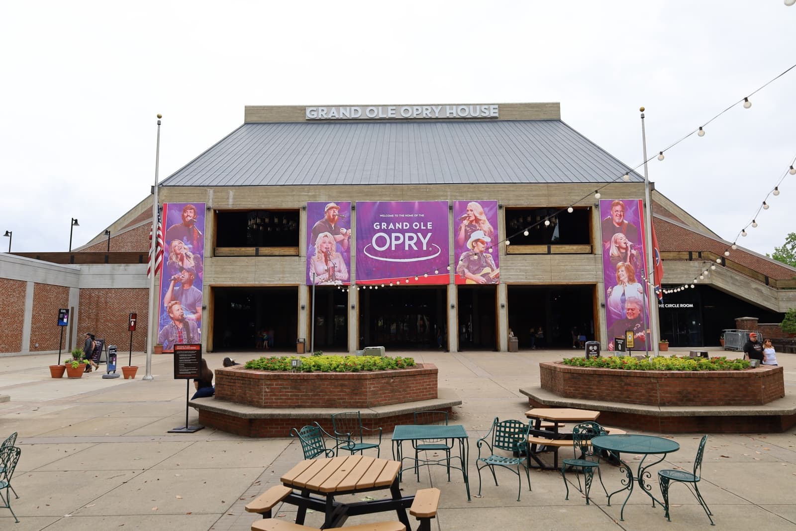 The Grand Ole Opry House front with its sign