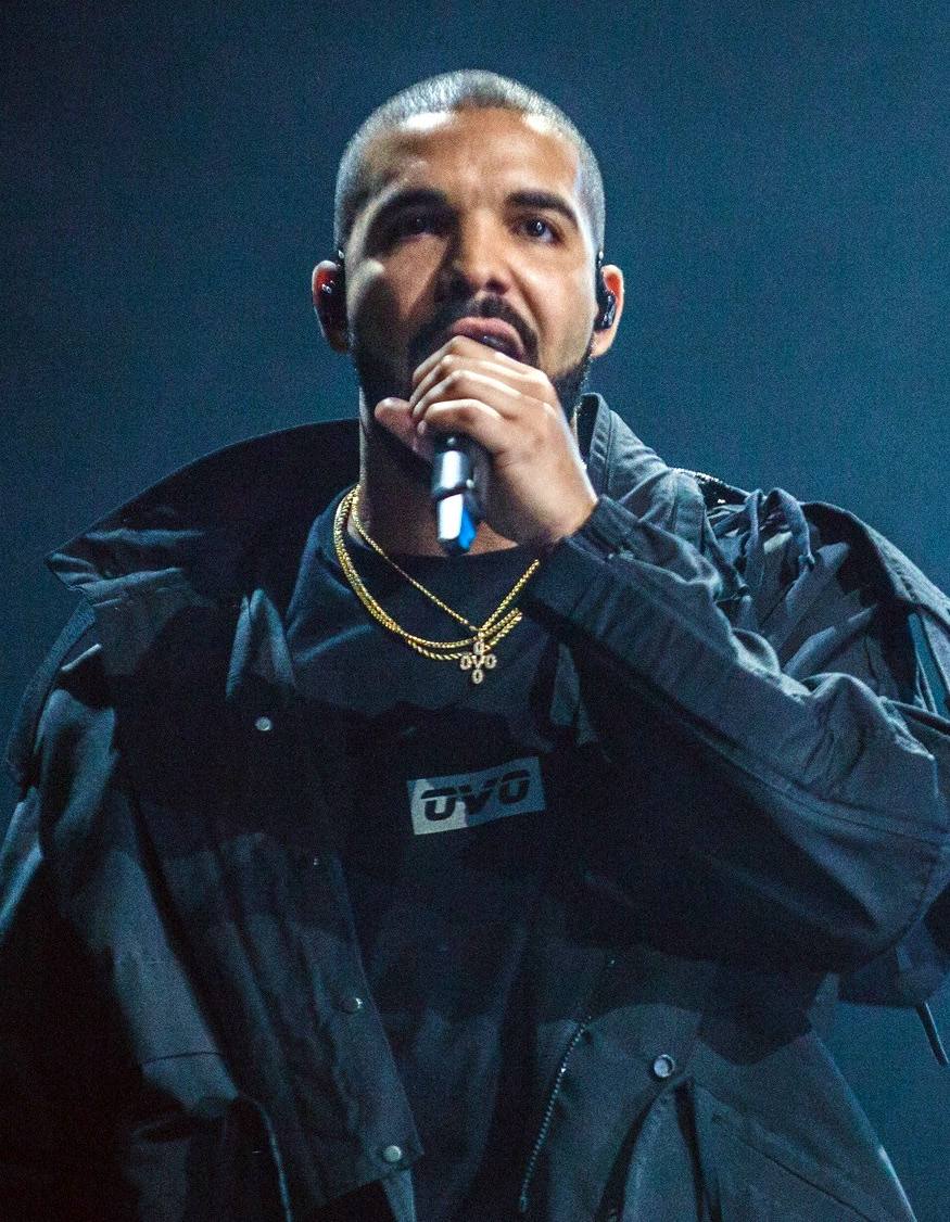 Drake performing on the Summer Sixteen tour in 2016