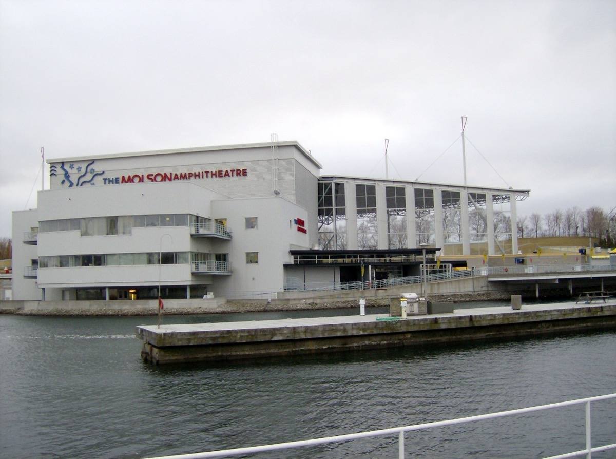 The Molson Amphitheatre stage roof at Ontario Place