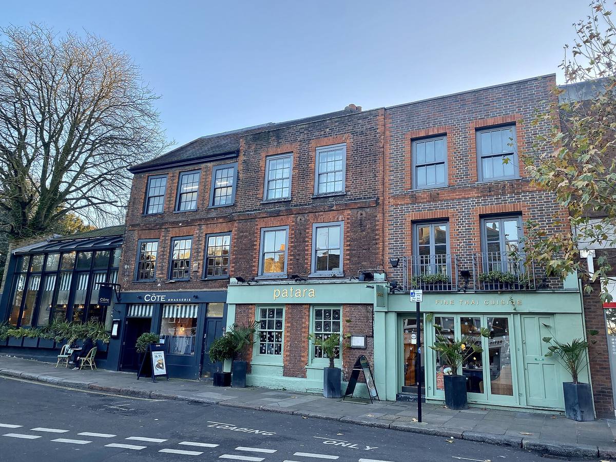 Shopfronts on Hampstead High Street