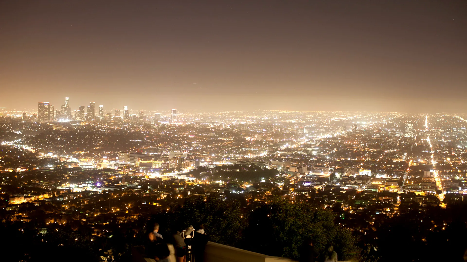Los Angeles at night, seen from Griffith Observatory