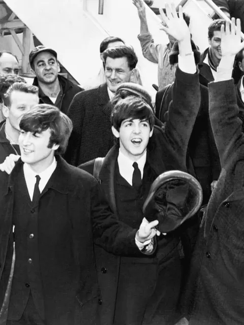 The Beatles arrive in New York, 1964
