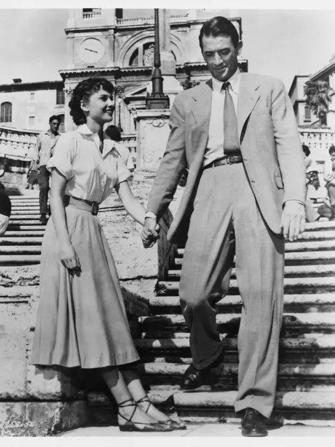 Audrey Hepburn and Gregory Peck in Roman Holiday