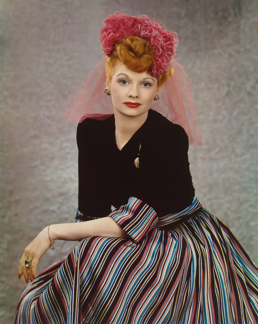 Lucille Ball in a colour portrait by Harry Warnecke, about 1944