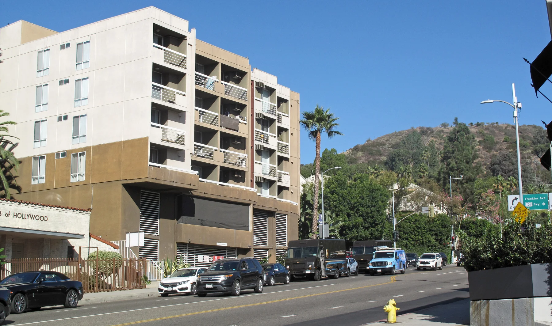 Hollywood setting; an area reference, not the exact filming location
