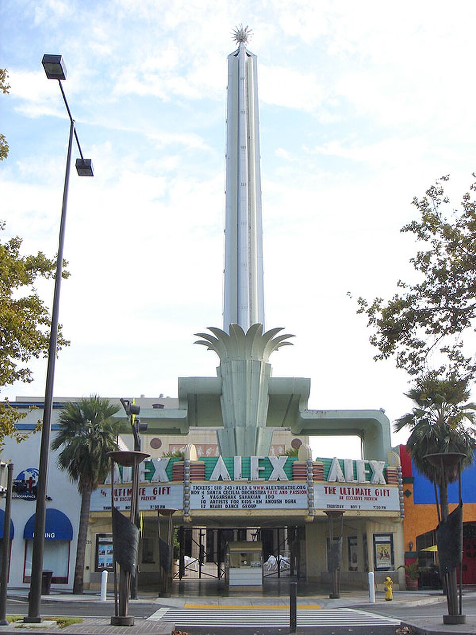 Location photograph of Alex Theatre