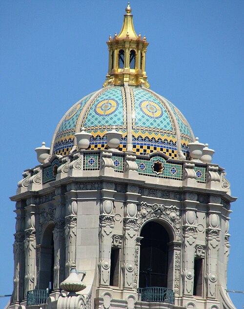 Location photograph of Beverly Hills City Hall