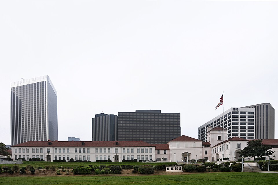 Location photograph of Beverly Hills High School