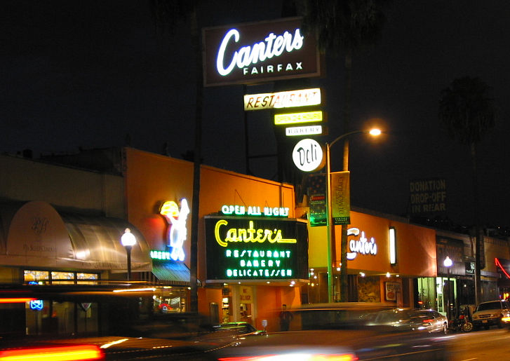 Location photograph of Canter’s Deli