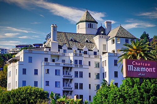 Location photograph of Chateau Marmont