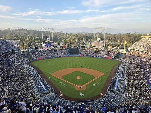 Location photograph of Dodger Stadium