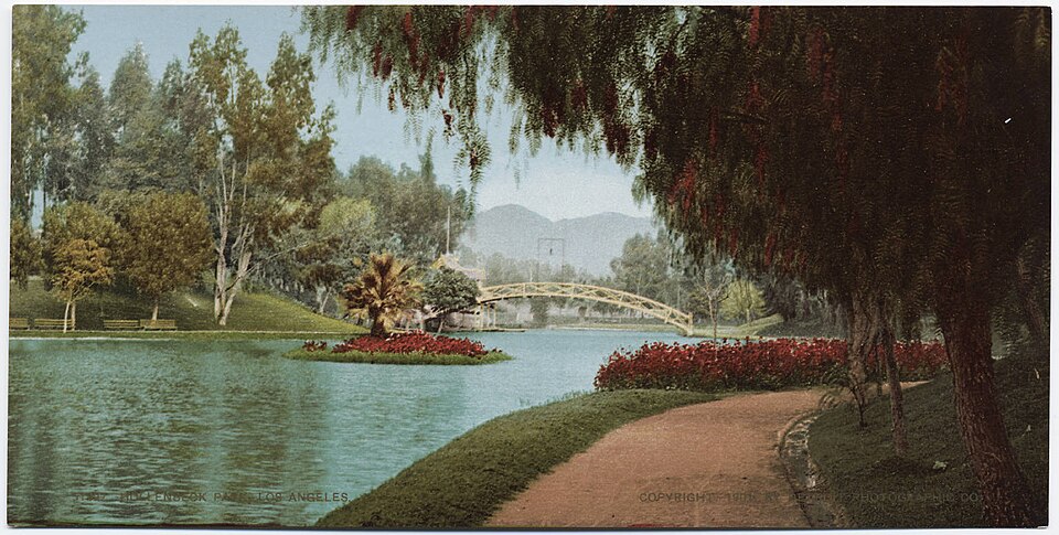 Historic view of Hollenbeck Park