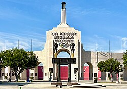 Location photograph of Los Angeles Memorial Coliseum