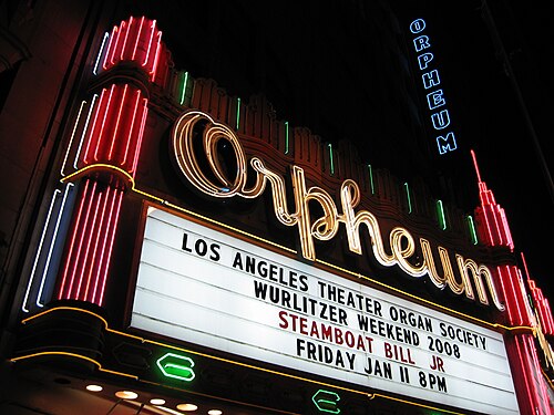 Location photograph of Orpheum Theatre