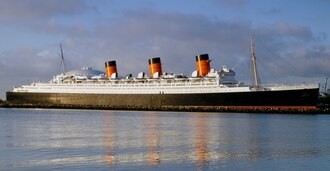 Location photograph of RMS Queen Mary